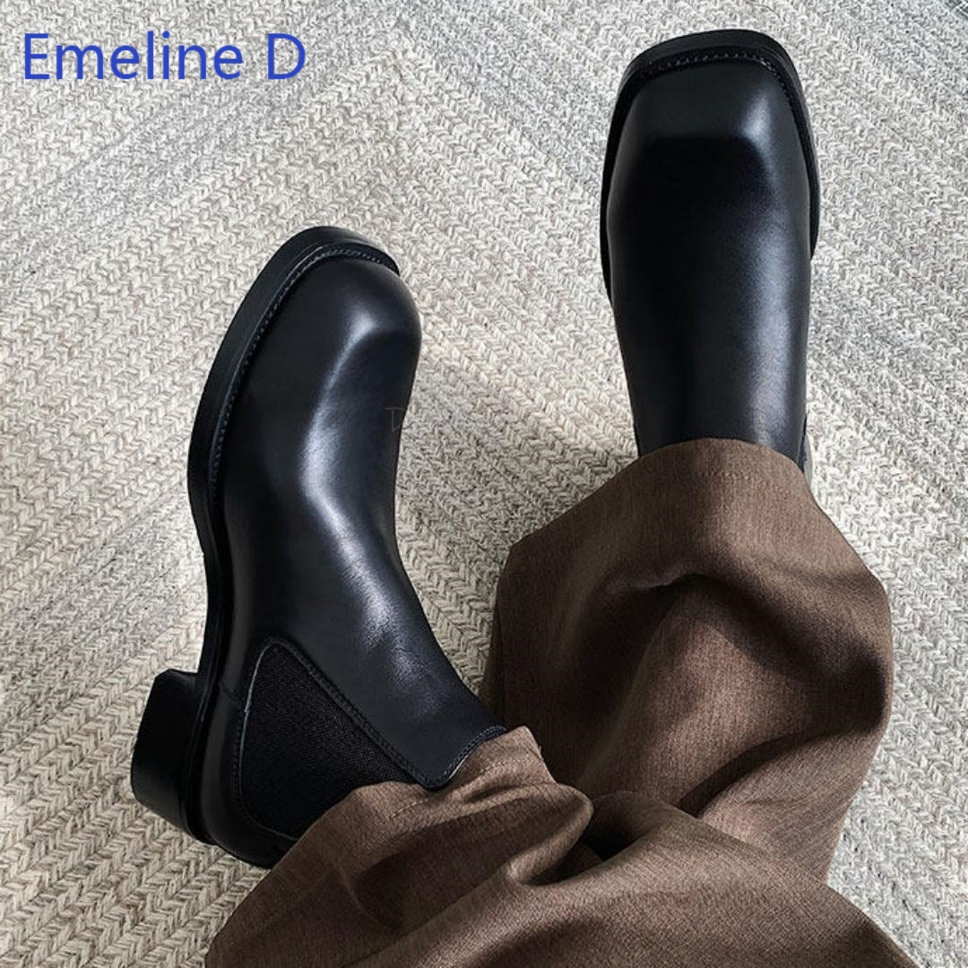 Men Square Toe Chelsea Boots E - огляд і ціна Formal Men Daily Wear Footwear