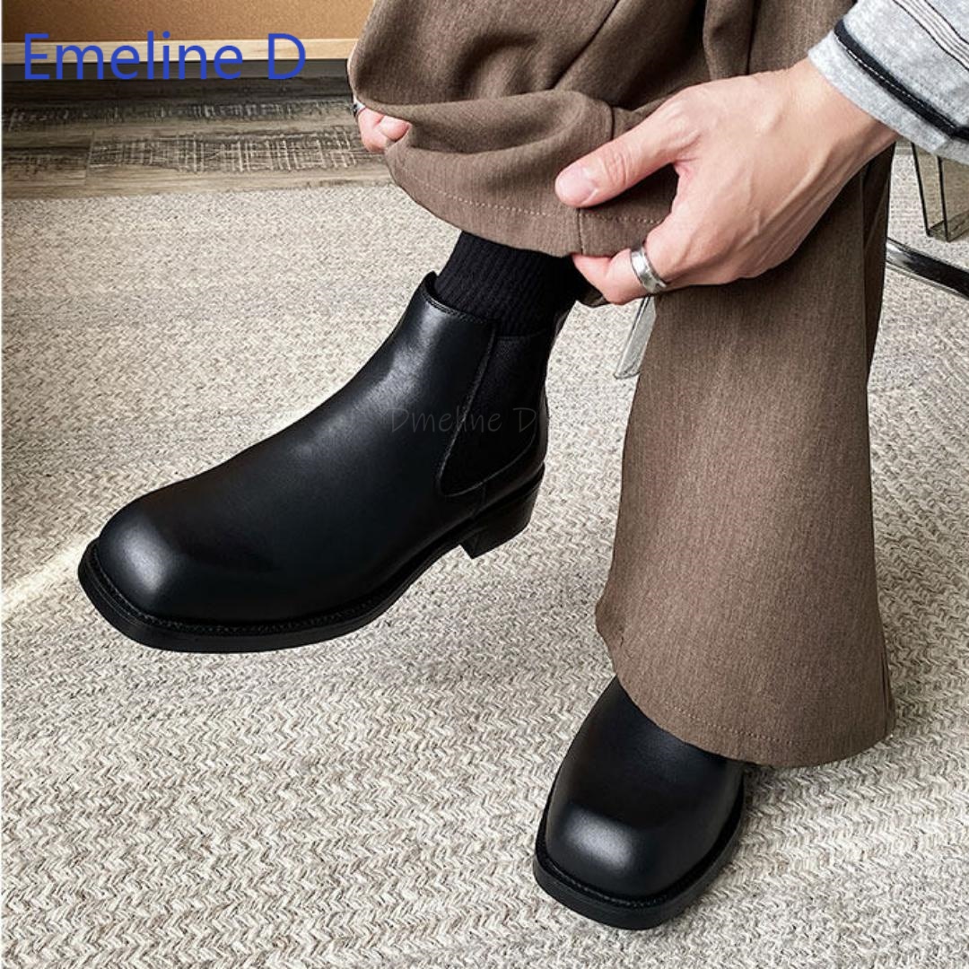 Men Square Toe Chelsea Boots E - огляд і ціна Formal Men Daily Wear Footwear