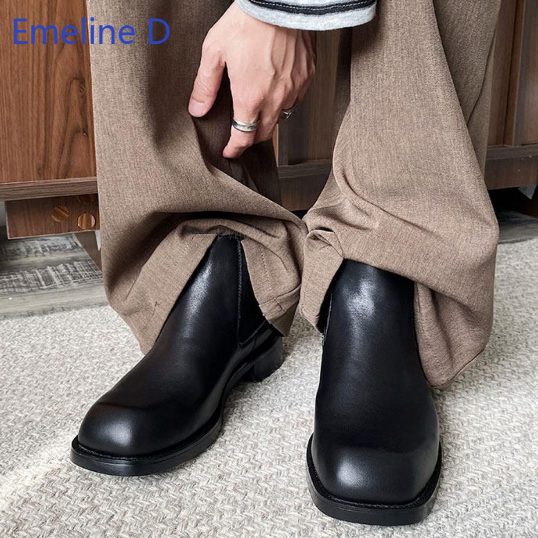 Men Square Toe Chelsea Boots E - огляд і ціна Formal Men Daily Wear Footwear