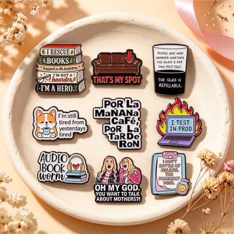 Cute Funny Quote Enamel Pins w - огляд і ціна Tuxedo Lapel Pin