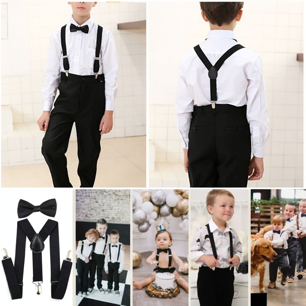 Stylish Polka Dot Elastic Susp - огляд і ціна Men'S Formal Wear With Suspenders