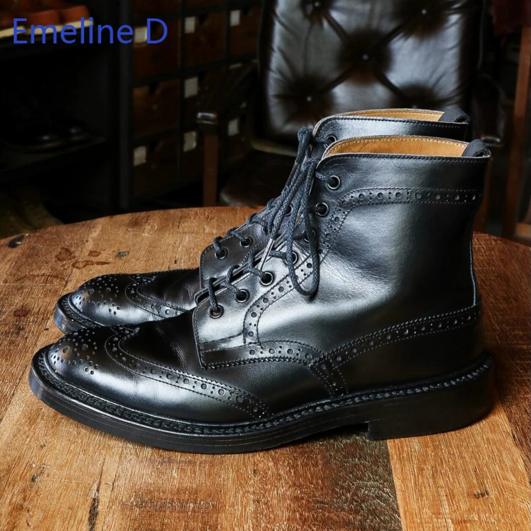 Men Brogue Ankle Boots Genuine - огляд і ціна Formal Men Daily Wear Footwear