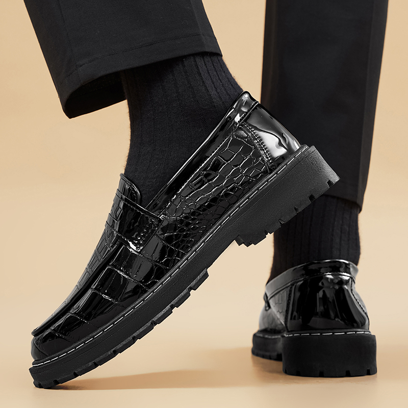 Man Shoes Casual Croc Pattern  - огляд і ціна Formal Men Daily Wear Footwear