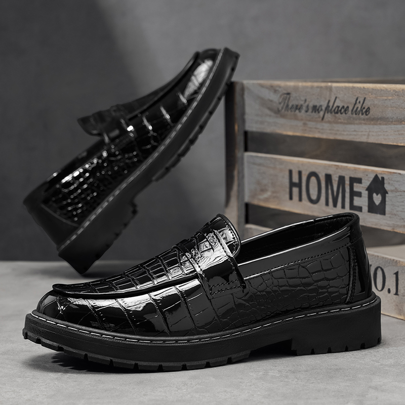 Man Shoes Casual Croc Pattern  - огляд і ціна Formal Men Daily Wear Footwear