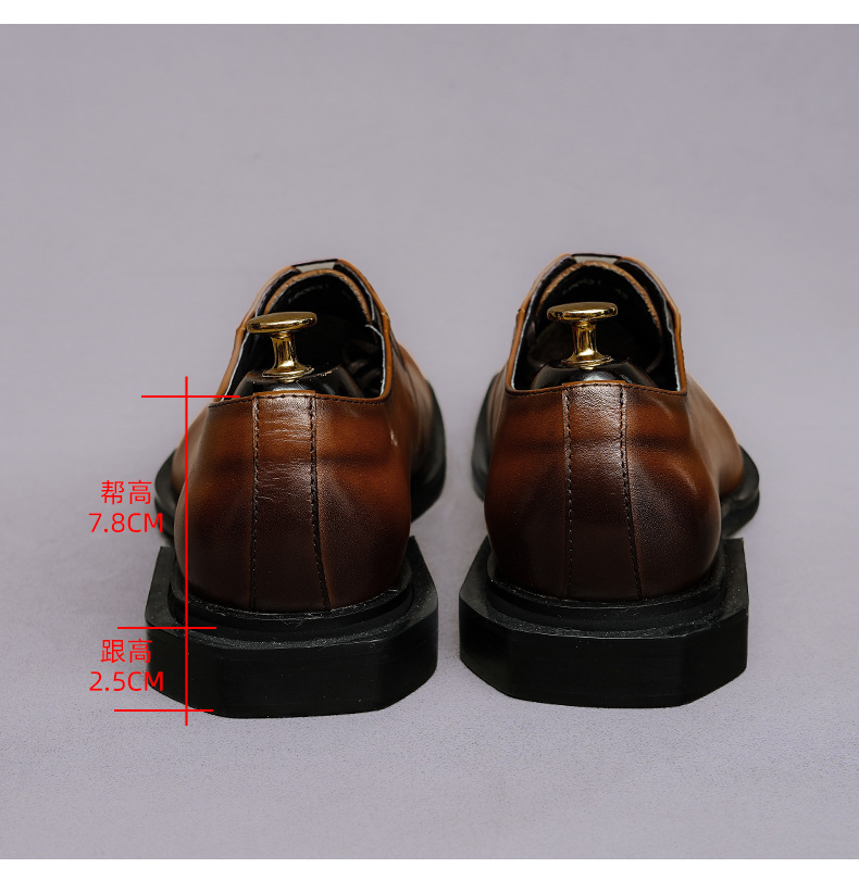 Square Toe Whole Cut Genuine L - огляд і ціна Formal Men Daily Wear Footwear