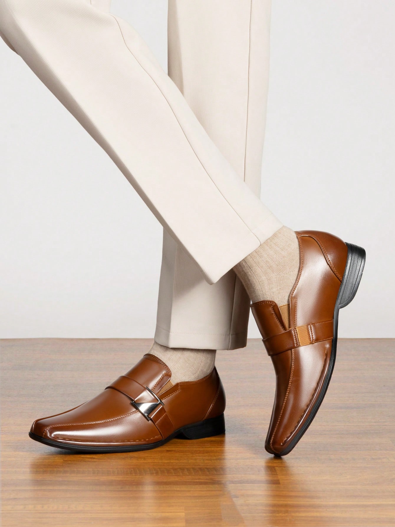 Slip‑On Lined Leather Dress Lo - огляд і ціна Formal Men Daily Wear Footwear