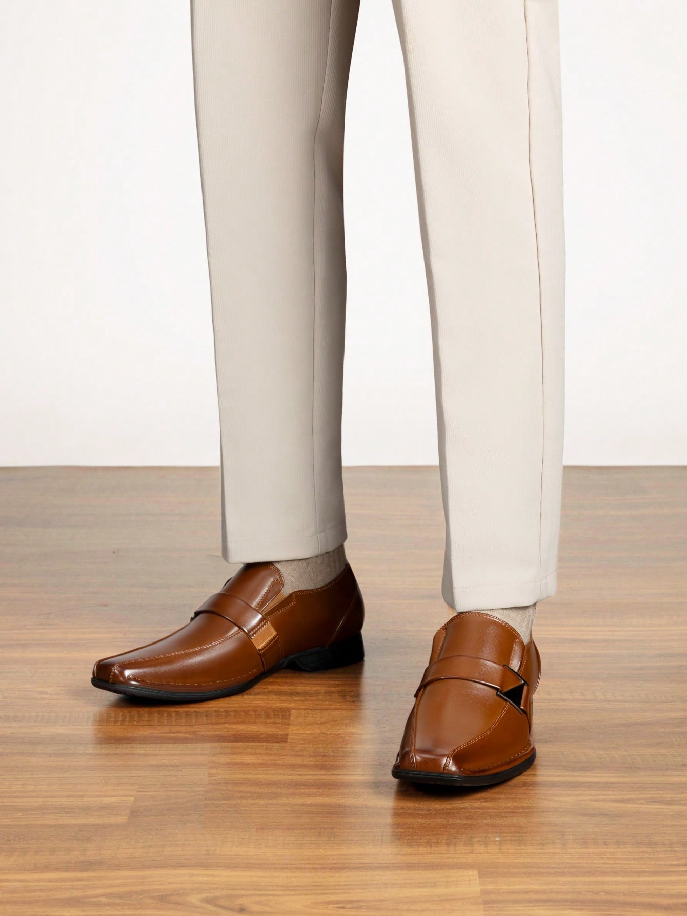 Slip‑On Lined Leather Dress Lo - огляд і ціна Formal Men Daily Wear Footwear