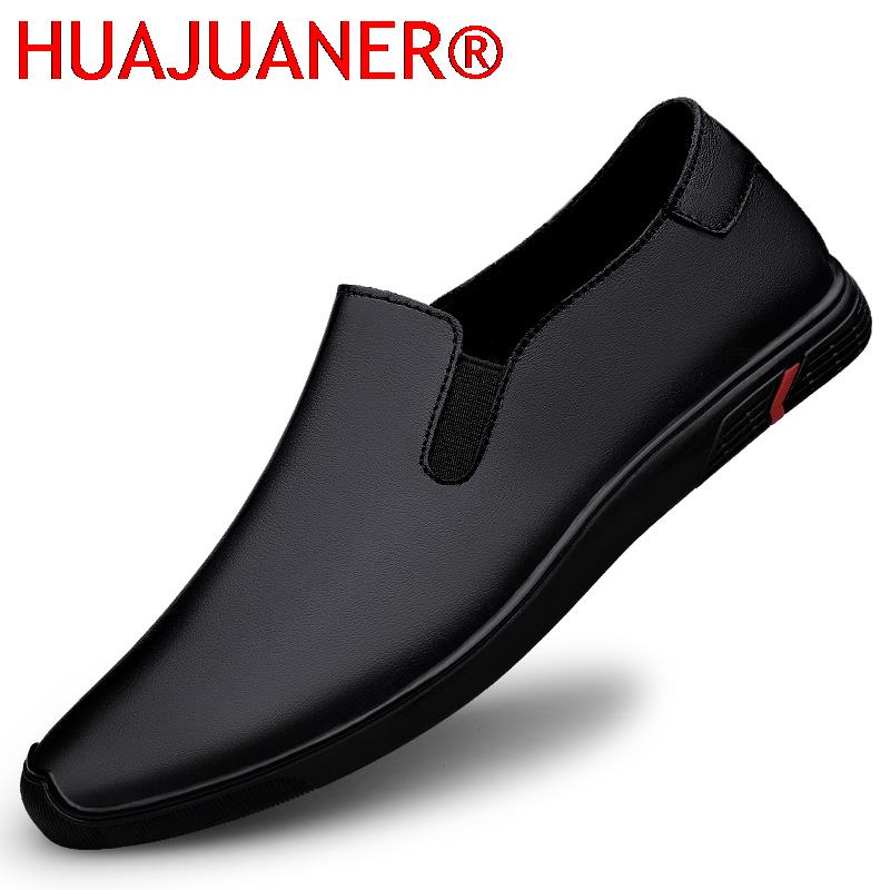 Genuine Leather Shoes Men's Lo - огляд і ціна Men Formal Wear All Black