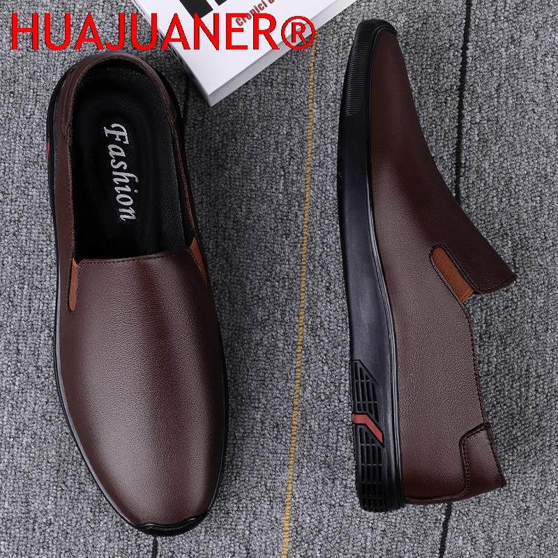 Genuine Leather Shoes Men's Lo - огляд і ціна Men Formal Wear All Black