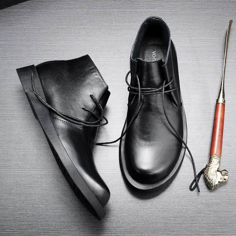 Vintage Genuine Leather Men's  - огляд і ціна Men Formal Wear With Boots