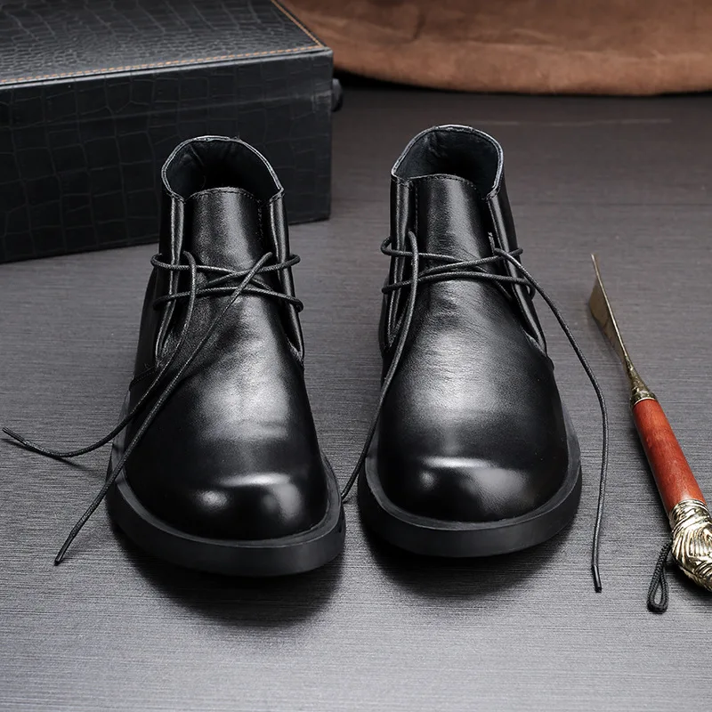Vintage Genuine Leather Men's  - огляд і ціна Men Formal Wear With Boots