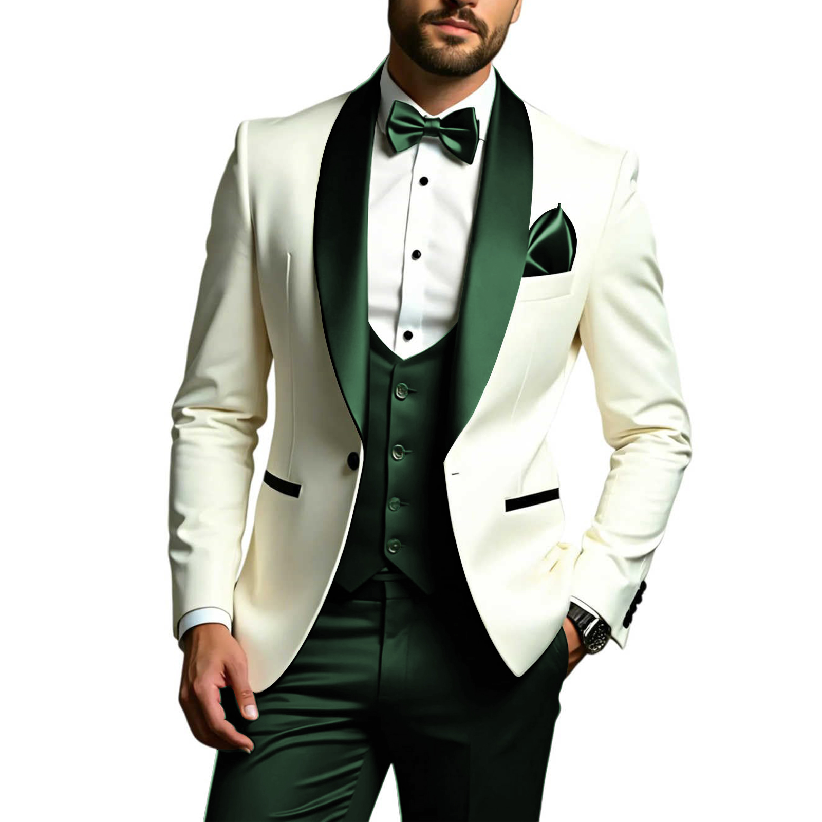 Men's 3 Piece Suits Slim Fit T - огляд і ціна Men Formal Wear Modern