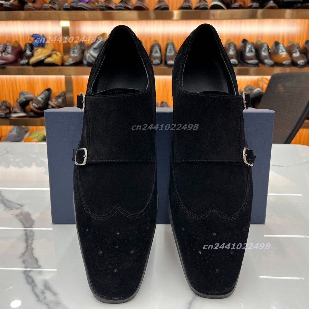 Dual Metal Buckle Men Monk Loa - огляд і ціна Formal Men Daily Wear Footwear